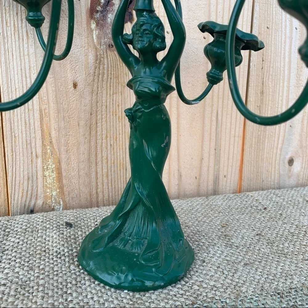 E. G. Webster & Son Art Nouveau Style Quadruple Plate figural Candelabra